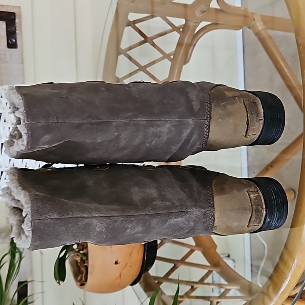 Sorel womens sz 9.5 brown leather lace up winter boots - Picture 3 of 9